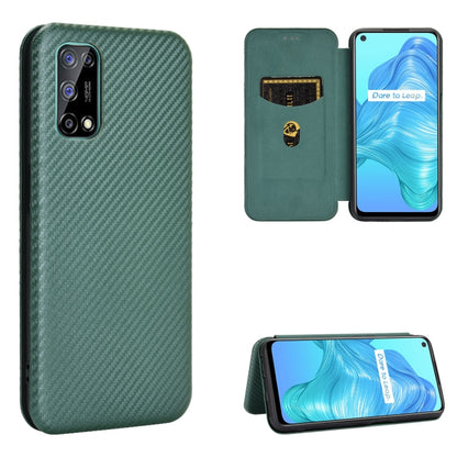 Carbon Fiber Texture Magnetic Horizontal Flip TPU + PC + PU Leather Case with Card Slot, For LG K42, For OPPO Realme V5 / Realme Q2, For Wiko View5 Plus, For Huawei P Smart 2021 / Y7A