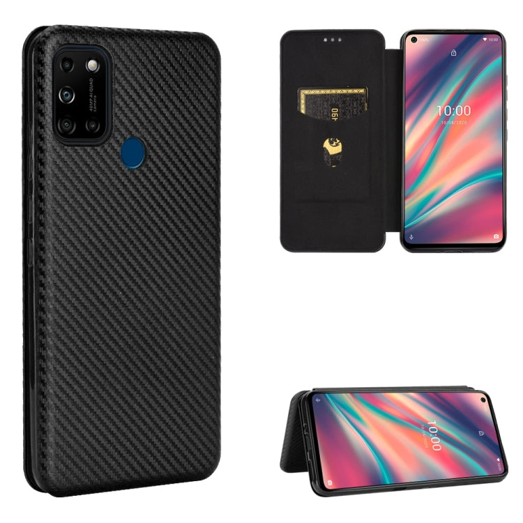 Carbon Fiber Texture Magnetic Horizontal Flip TPU + PC + PU Leather Case with Card Slot, For LG K42, For OPPO Realme V5 / Realme Q2, For Wiko View5 Plus, For Huawei P Smart 2021 / Y7A