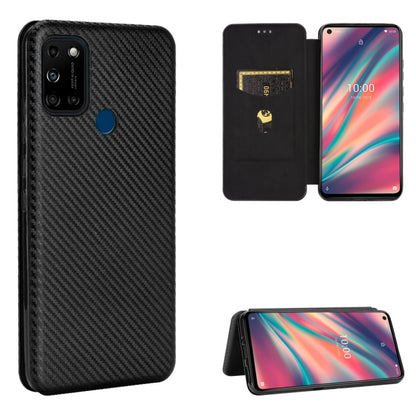Carbon Fiber Texture Magnetic Horizontal Flip TPU + PC + PU Leather Case with Card Slot, For LG K42, For OPPO Realme V5 / Realme Q2, For Wiko View5 Plus, For Huawei P Smart 2021 / Y7A
