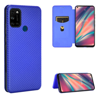 Carbon Fiber Texture Magnetic Horizontal Flip TPU + PC + PU Leather Case with Card Slot, For LG K42, For OPPO Realme V5 / Realme Q2, For Wiko View5 Plus, For Huawei P Smart 2021 / Y7A