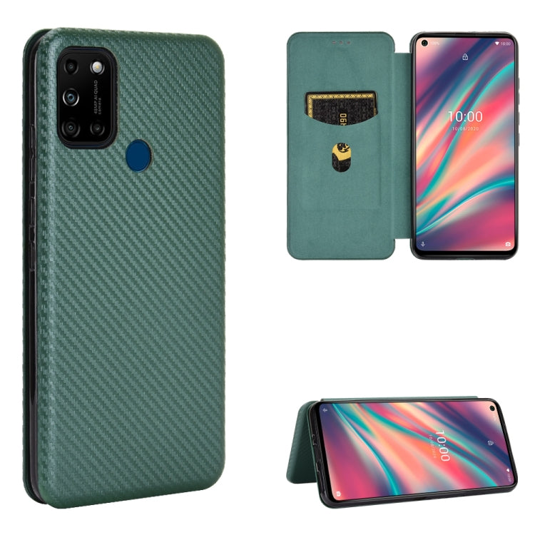 Carbon Fiber Texture Magnetic Horizontal Flip TPU + PC + PU Leather Case with Card Slot, For LG K42, For OPPO Realme V5 / Realme Q2, For Wiko View5 Plus, For Huawei P Smart 2021 / Y7A