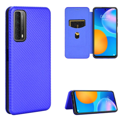 Carbon Fiber Texture Magnetic Horizontal Flip TPU + PC + PU Leather Case with Card Slot, For LG K42, For OPPO Realme V5 / Realme Q2, For Wiko View5 Plus, For Huawei P Smart 2021 / Y7A