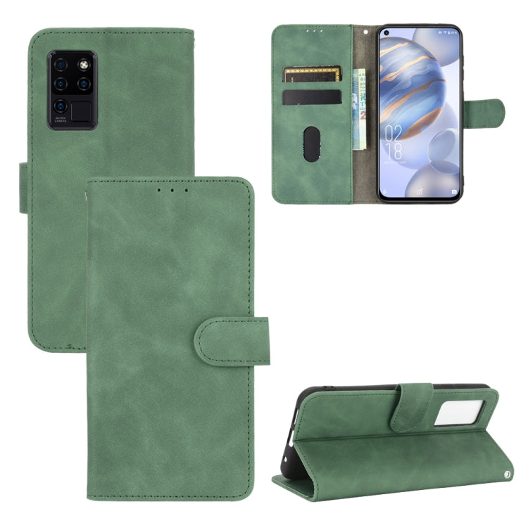 Solid Color Skin Feel Magnetic Buckle Horizontal Flip Calf Texture PU Leather Case with Holder & Card Slots & Wallet, For Oukitel C21 / C21 Pro, For Xiaomi Mi 10T Lite 5G