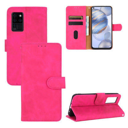 Solid Color Skin Feel Magnetic Buckle Horizontal Flip Calf Texture PU Leather Case with Holder & Card Slots & Wallet, For Oukitel C21 / C21 Pro, For Xiaomi Mi 10T Lite 5G