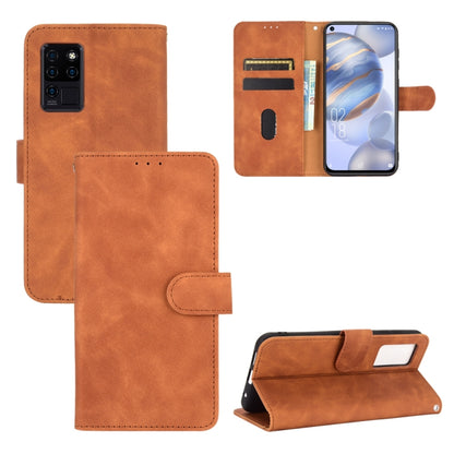Solid Color Skin Feel Magnetic Buckle Horizontal Flip Calf Texture PU Leather Case with Holder & Card Slots & Wallet, For Oukitel C21 / C21 Pro, For Xiaomi Mi 10T Lite 5G