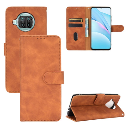 Solid Color Skin Feel Magnetic Buckle Horizontal Flip Calf Texture PU Leather Case with Holder & Card Slots & Wallet, For Oukitel C21 / C21 Pro, For Xiaomi Mi 10T Lite 5G