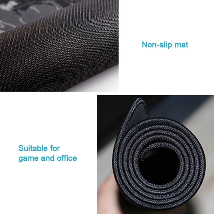 Extended Large Anti-Slip World Map Pattern Soft Rubber Smooth Cloth Surface Game Mouse Pad Keyboard Mat, Size: 90 x 40cm, Size: 90 x 40cm