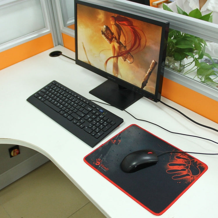 Extended Large Slim Anti-Slip Soft Rubber Smooth Cloth Surface Game Keyboard Mouse Pad Mat, Size: 320 x 240 x 3 mm, Bloody Pattern, Size: 32x24cm