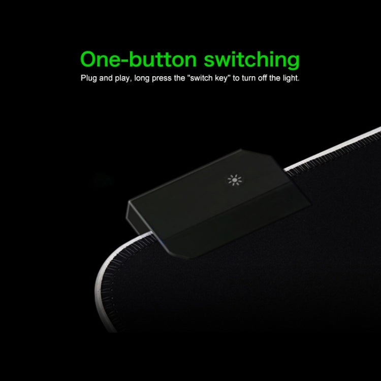 Computer Monster Pattern Illuminated Mouse Pad, Size: 35 x 25 x 0.4cm