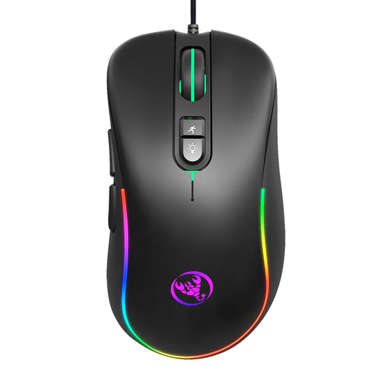 HXSJ J300 7 Keys RGB Lighting Programmable Gaming Wired Mouse, J300