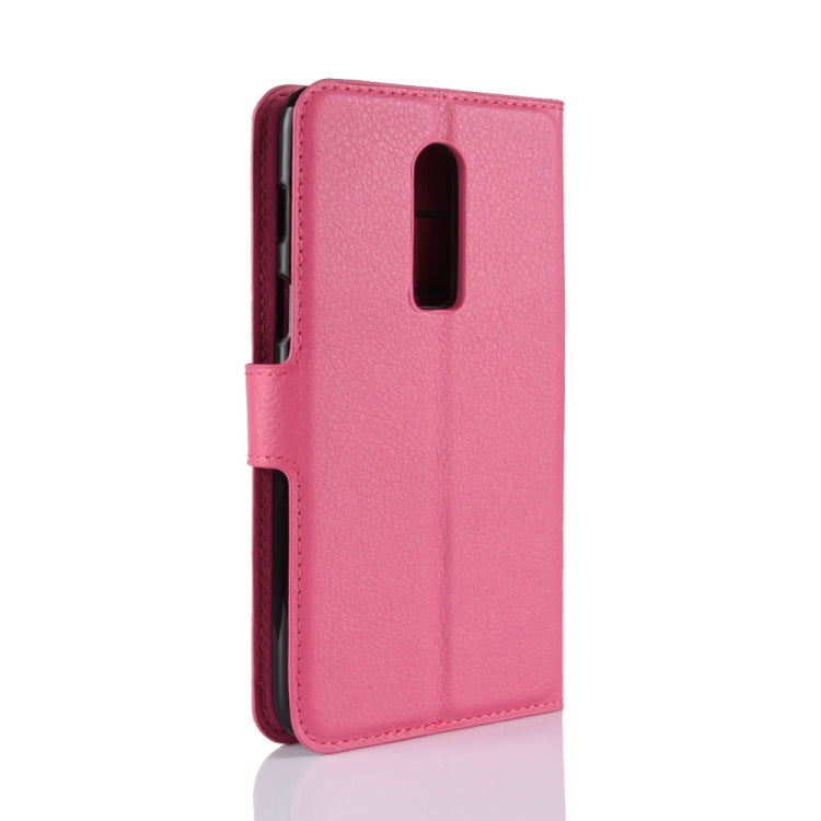 For OnePlus 6 Litchi Texture Horizontal Flip Leather Case with Holder & Card Slots & Wallet, For OnePlus 6