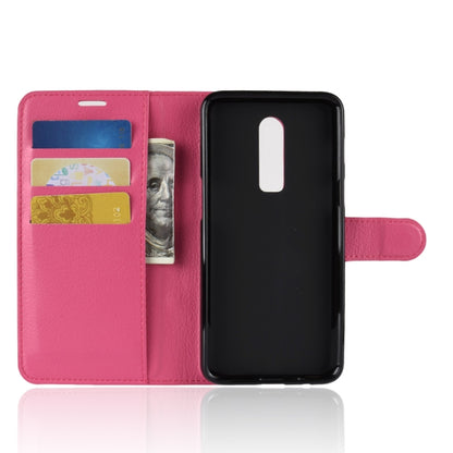 For OnePlus 6 Litchi Texture Horizontal Flip Leather Case with Holder & Card Slots & Wallet, For OnePlus 6