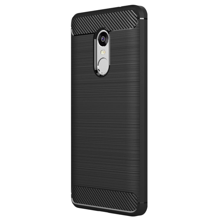 For Xiaomi  Redmi Note 4X Brushed Carbon Fiber Texture Shockproof TPU Protective Case , For Redmi Note 4X, Redmi Note 4X