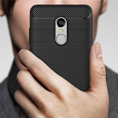 For Xiaomi  Redmi Note 4X Brushed Carbon Fiber Texture Shockproof TPU Protective Case , For Redmi Note 4X, Redmi Note 4X
