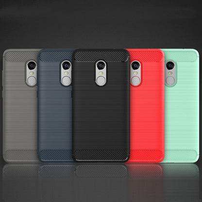 For Xiaomi  Redmi Note 4X Brushed Carbon Fiber Texture Shockproof TPU Protective Case , For Redmi Note 4X, Redmi Note 4X