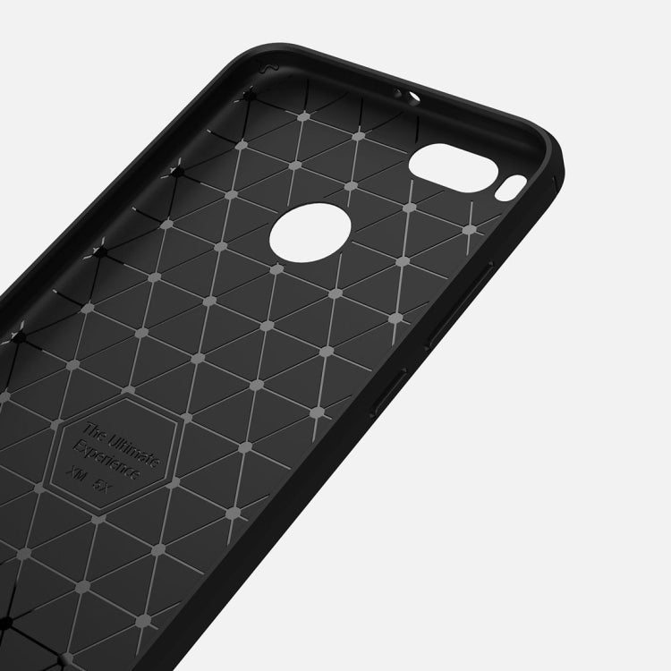 For Xiaomi  Mi 5X Carbon Fiber TPU Brushed Texture Shockproof Protective Back Cover Case, For Xiaomi Mi 5X
