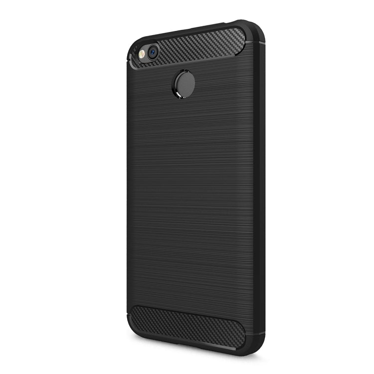 For Xiaomi  Redmi 4X  Brushed Carbon Fiber Texture Shockproof TPU Protective Cover Case , For Redmi 4X, Redmi 4X