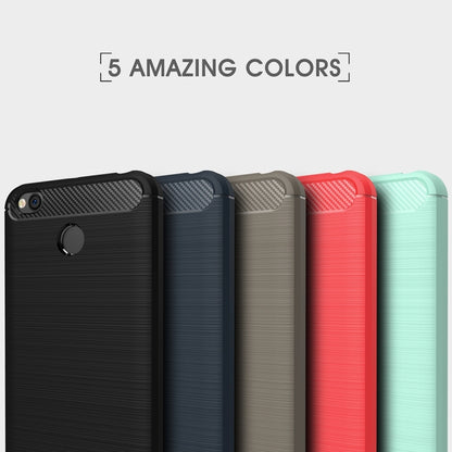 For Xiaomi  Redmi 4X  Brushed Carbon Fiber Texture Shockproof TPU Protective Cover Case , For Redmi 4X, Redmi 4X