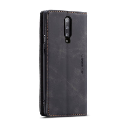 CaseMe-013 Multifunctional Retro Frosted Horizontal Flip Leather Case for OnePlus 7 Pro, with Card Slot & Holder & Zipper Wallet & Photo Frame, For OnePlus 7 Pro