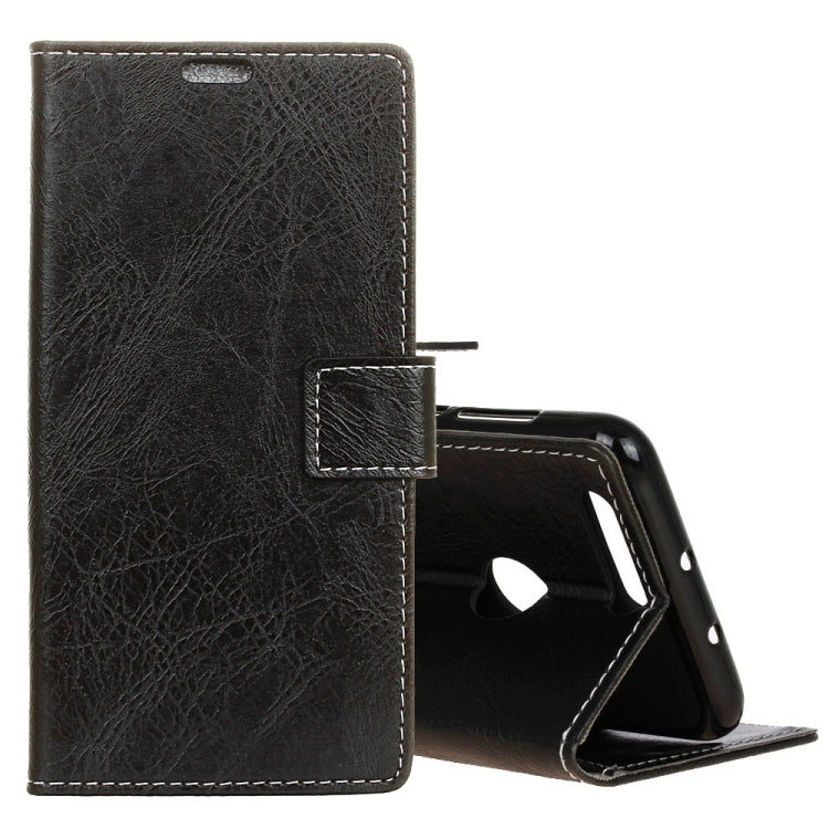 Retro Crazy Horse Texture Horizontal Flip Leather Case for OPPO A7 / AX7, with Holder & Card Slots & Photo Frame, For OPPO A7 / AX7, OPPO A7 / AX7