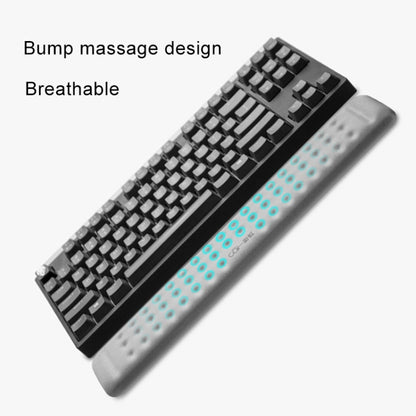 Mechanical Keyboard Wrist Rest Memory Foam Mouse Pad, Size : Single Hand (Black)