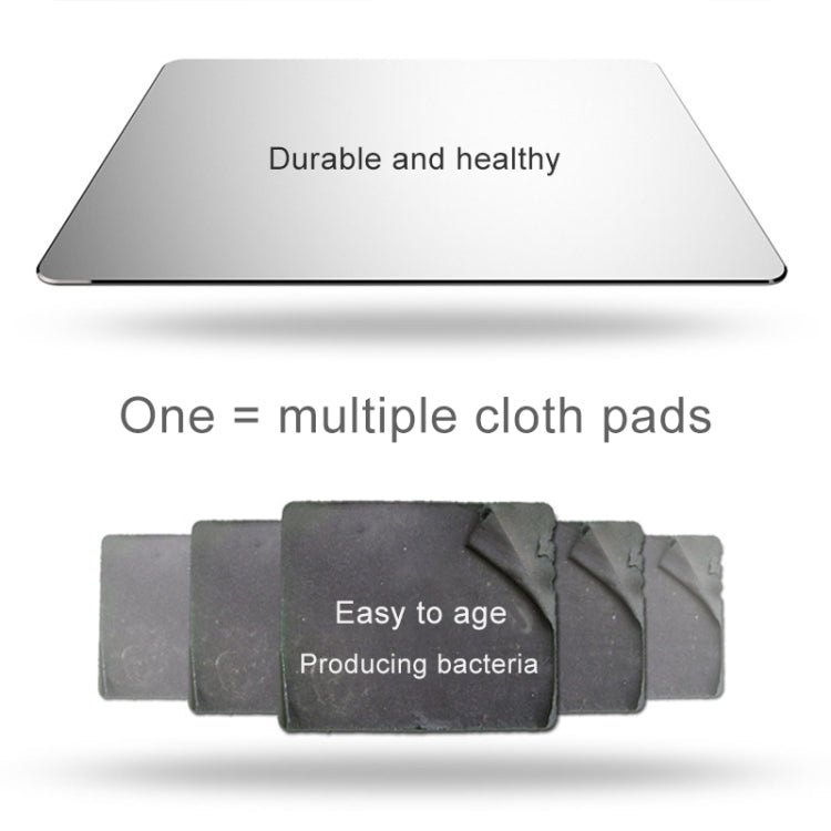 Aluminum Alloy Double-sided Non-slip Mat Desk Mouse Pad, Size : L, Size : L