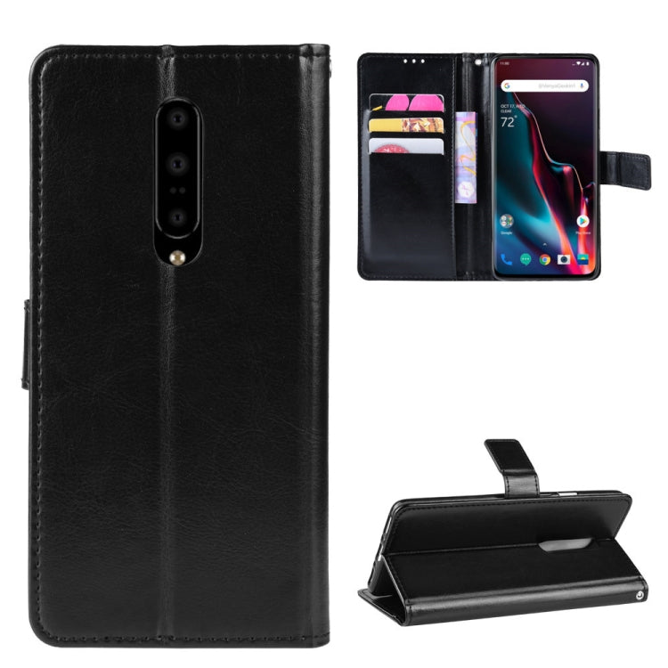 Retro Crazy Horse Texture Horizontal Flip Leather Case for OnePlus 7 Pro, with Holder & Card Slots & Photo Frame, For OnePlus 7 Pro