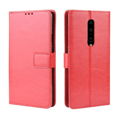 Retro Crazy Horse Texture Horizontal Flip Leather Case for OnePlus 7 Pro, with Holder & Card Slots & Photo Frame, For OnePlus 7 Pro