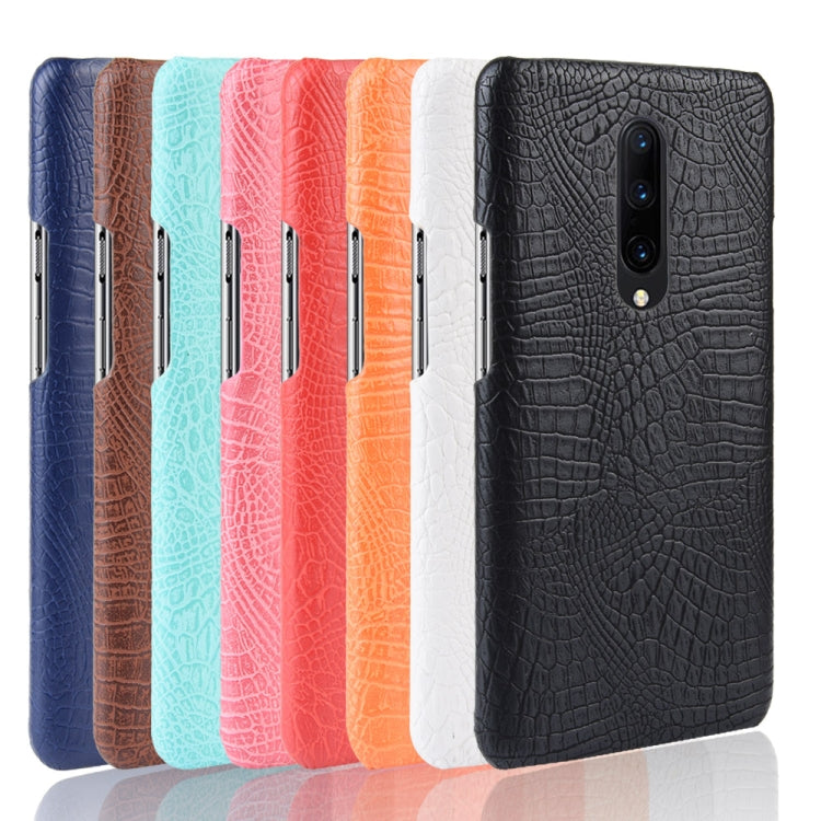 Shockproof Crocodile Texture PC + PU Case for OnePlus 7 Pro