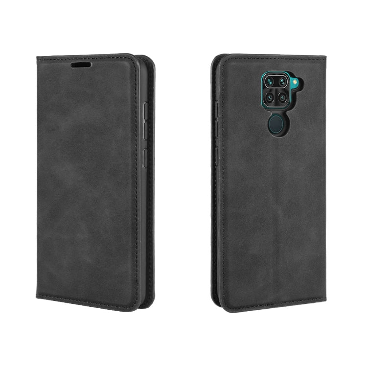 For Xiaomi Redmi Note 9/10X 4G Retro-skin Business Magnetic Suction Leather Case with Holder & Card Slots & Wallet, For Redmi Note 9 4G