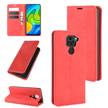 For Xiaomi Redmi Note 9/10X 4G Retro-skin Business Magnetic Suction Leather Case with Holder & Card Slots & Wallet, For Redmi Note 9 4G