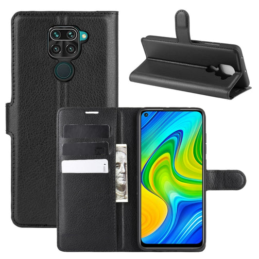 For Xiaomi Redmi Note 9/10X 4G Litchi Texture Horizontal Flip Protective Case with Holder & Card Slots & Wallet, For Redmi Note 10X 4G