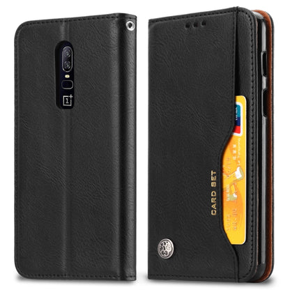 Knead Skin Texture Horizontal Flip Leather Case for OnePlus 6, with Photo Frame & Holder & Card Slots & Wallet, For OnePlus 6