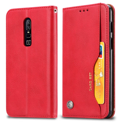 Knead Skin Texture Horizontal Flip Leather Case for OnePlus 6, with Photo Frame & Holder & Card Slots & Wallet, For OnePlus 6