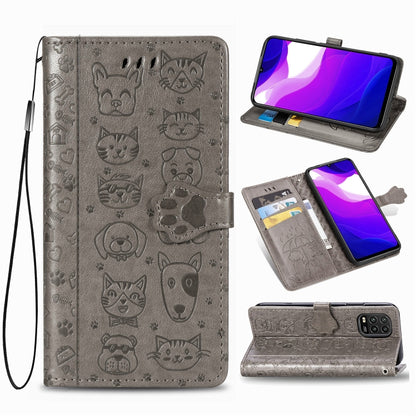 Lovely Cat and Dog Embossing Pattern Horizontal Flip Leather Case , with Holder & Card Slots & Wallet & Cartoon Clasp & Lanyard, For Huawei P Smart 2020, For Huawei Y5P 2020 & Honor 9S, For Xiaomi Mi 10 Lite 5G, For Xiaomi Redmi 10X & Note 9           ...