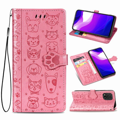Lovely Cat and Dog Embossing Pattern Horizontal Flip Leather Case , with Holder & Card Slots & Wallet & Cartoon Clasp & Lanyard, For Huawei P Smart 2020, For Huawei Y5P 2020 & Honor 9S, For Xiaomi Mi 10 Lite 5G, For Xiaomi Redmi 10X & Note 9           ...