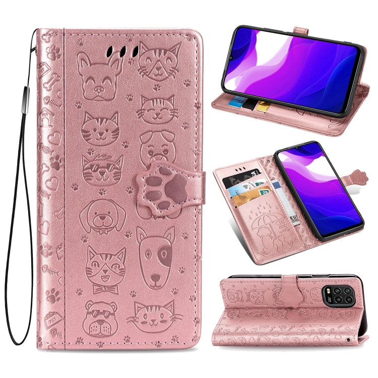 Lovely Cat and Dog Embossing Pattern Horizontal Flip Leather Case , with Holder & Card Slots & Wallet & Cartoon Clasp & Lanyard, For Huawei P Smart 2020, For Huawei Y5P 2020 & Honor 9S, For Xiaomi Mi 10 Lite 5G, For Xiaomi Redmi 10X & Note 9           ...
