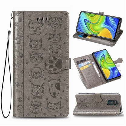 Lovely Cat and Dog Embossing Pattern Horizontal Flip Leather Case , with Holder & Card Slots & Wallet & Cartoon Clasp & Lanyard, For Huawei P Smart 2020, For Huawei Y5P 2020 & Honor 9S, For Xiaomi Mi 10 Lite 5G, For Xiaomi Redmi 10X & Note 9           ...