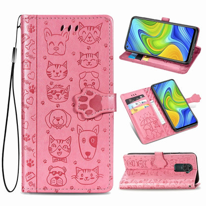 Lovely Cat and Dog Embossing Pattern Horizontal Flip Leather Case , with Holder & Card Slots & Wallet & Cartoon Clasp & Lanyard, For Huawei P Smart 2020, For Huawei Y5P 2020 & Honor 9S, For Xiaomi Mi 10 Lite 5G, For Xiaomi Redmi 10X & Note 9           ...