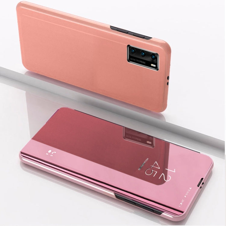 Plated Mirror Horizontal Flip Leather Case with Holder, For Huawei Y5P/Honor 9S, For Huawei Y6P/Honor 9A, For Xiaomi Redmi Note9/Red 10X 5G