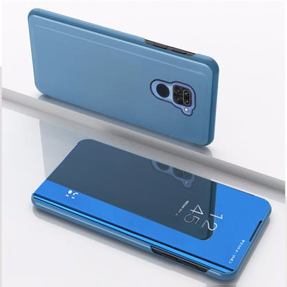 Plated Mirror Horizontal Flip Leather Case with Holder, For Huawei Y5P/Honor 9S, For Huawei Y6P/Honor 9A, For Xiaomi Redmi Note9/Red 10X 5G