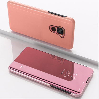Plated Mirror Horizontal Flip Leather Case with Holder, For Huawei Y5P/Honor 9S, For Huawei Y6P/Honor 9A, For Xiaomi Redmi Note9/Red 10X 5G