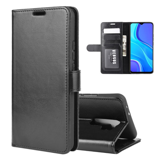 For Xiaomi Redmi 9 R64 Texture Single Horizontal Flip Protective Case with Holder & Card Slots & Wallet& Photo Frame, For Xiaomi Redmi 9
