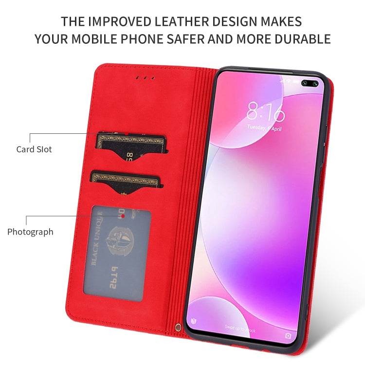 Retro Skin Feel Business Magnetic Horizontal Flip Leather Case, For Redmi K30 & Poco X2, For Redmi K30 Pro / Poco F2 Pro, For Redmi Note 9 / Redmi 10X 4G, For Redmi Note 9 Pro / Note 9S