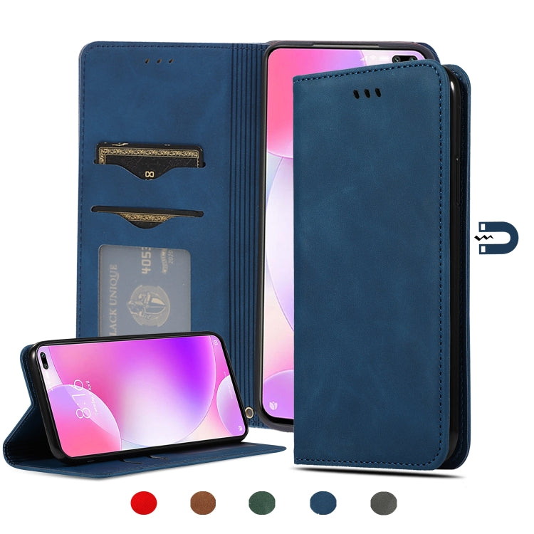 Retro Skin Feel Business Magnetic Horizontal Flip Leather Case, For Redmi K30 & Poco X2, For Redmi K30 Pro / Poco F2 Pro, For Redmi Note 9 / Redmi 10X 4G, For Redmi Note 9 Pro / Note 9S
