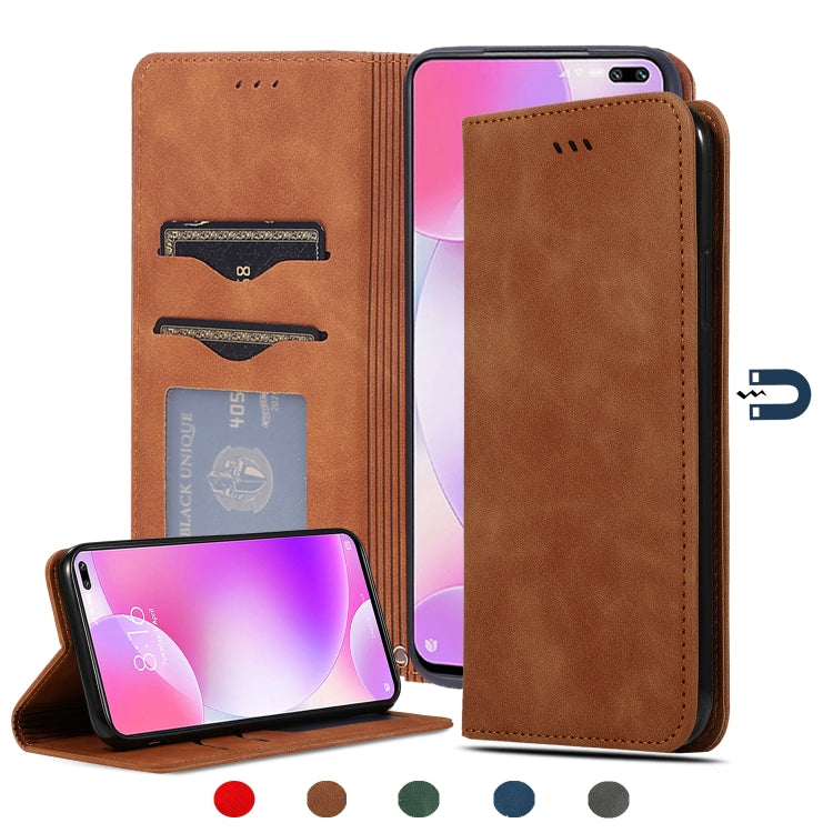 Retro Skin Feel Business Magnetic Horizontal Flip Leather Case, For Redmi K30 & Poco X2, For Redmi K30 Pro / Poco F2 Pro, For Redmi Note 9 / Redmi 10X 4G, For Redmi Note 9 Pro / Note 9S