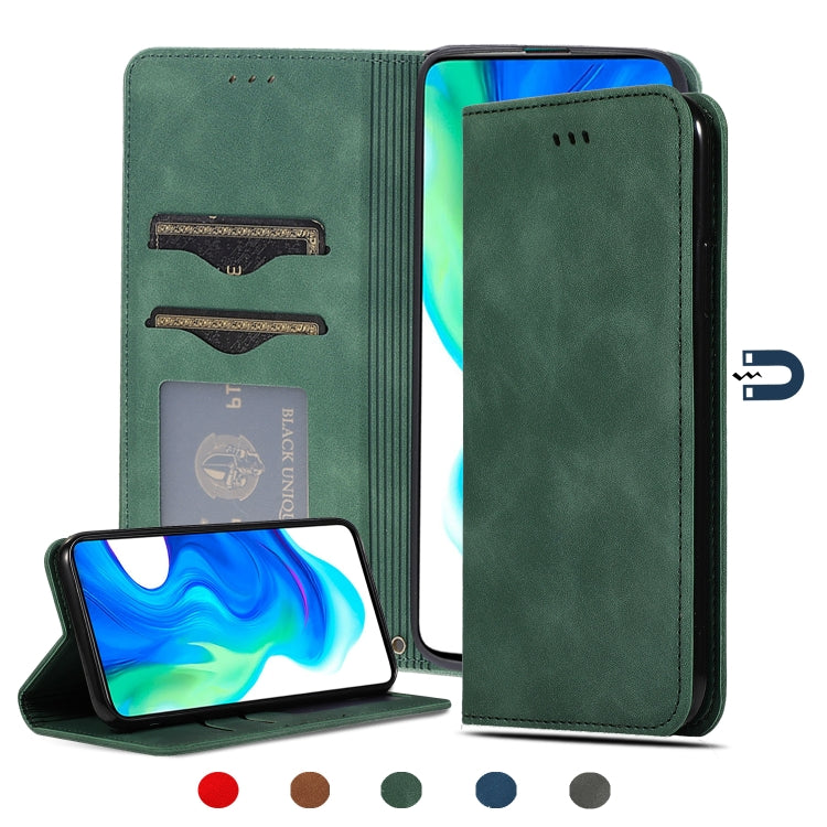 Retro Skin Feel Business Magnetic Horizontal Flip Leather Case, For Redmi K30 & Poco X2, For Redmi K30 Pro / Poco F2 Pro, For Redmi Note 9 / Redmi 10X 4G, For Redmi Note 9 Pro / Note 9S