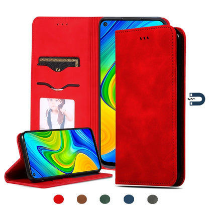 Retro Skin Feel Business Magnetic Horizontal Flip Leather Case, For Redmi K30 & Poco X2, For Redmi K30 Pro / Poco F2 Pro, For Redmi Note 9 / Redmi 10X 4G, For Redmi Note 9 Pro / Note 9S