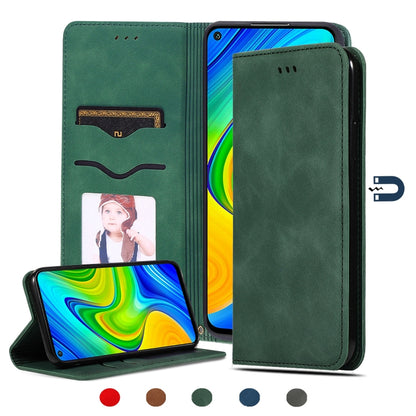 Retro Skin Feel Business Magnetic Horizontal Flip Leather Case, For Redmi K30 & Poco X2, For Redmi K30 Pro / Poco F2 Pro, For Redmi Note 9 / Redmi 10X 4G, For Redmi Note 9 Pro / Note 9S