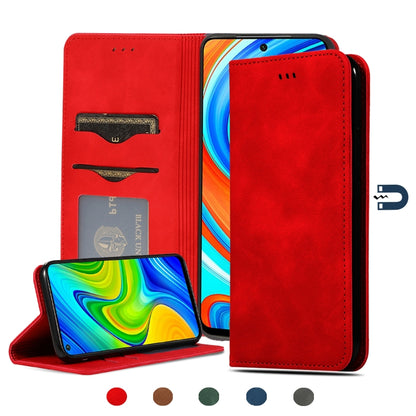 Retro Skin Feel Business Magnetic Horizontal Flip Leather Case, For Redmi K30 & Poco X2, For Redmi K30 Pro / Poco F2 Pro, For Redmi Note 9 / Redmi 10X 4G, For Redmi Note 9 Pro / Note 9S
